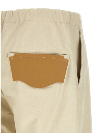 Шалбар MAISON MIHARA YASUHIRO 'Ripstop Parachute' (J16PT161WHITE) #