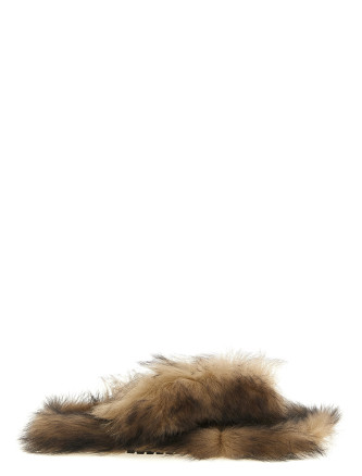 Шлепанцы DOLCE & GABBANA Sheepskin sandals