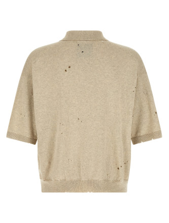 Поло MAISON MIHARA YASUHIRO Embroidery polo shirt (J16SW713WHITE) #