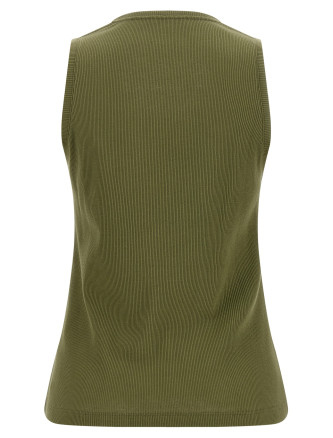 Повседневный топ BALMAIN Logo embroidery tank top (GF0EB075BD10UIY) #