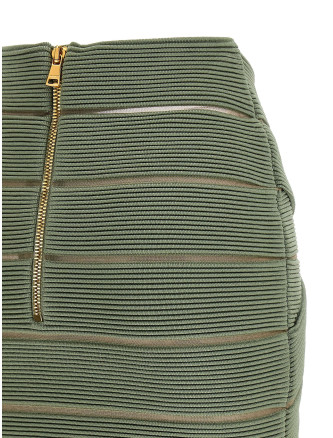 Макси BALMAIN V-shaped waist skirt (GF0LBB48KJ757EU) #