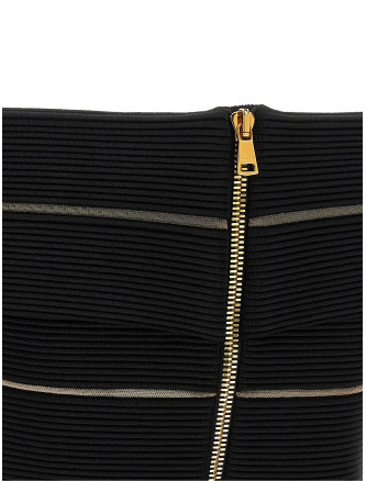 Вечерний топ BALMAIN Off-the-shoulder crop top (GF0AB580KJ750PA) #