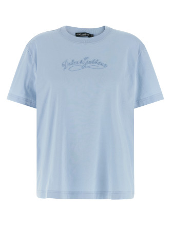 Футболка DOLCE & GABBANA Chain embroidery t-shirt