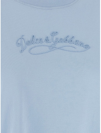 Футболка DOLCE & GABBANA Chain embroidery t-shirt (F8V42ZGDDL1B1581) #
