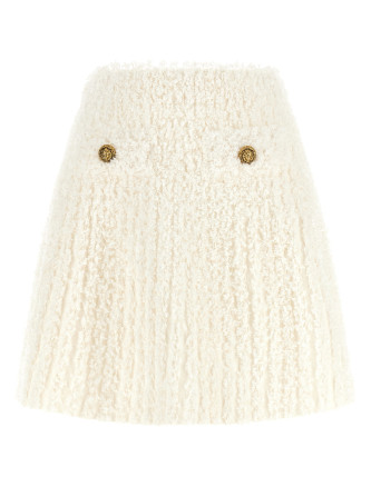 Макси BALMAIN Plumetis tweed skirt