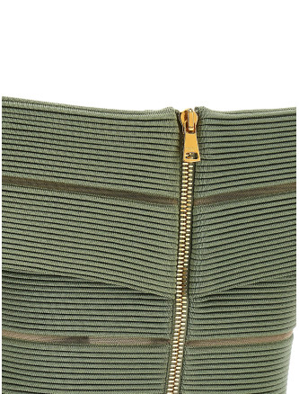 Вечерний топ BALMAIN Off-the-shoulder crop top (GF0AB580KJ757EU) #