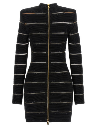 Мини BALMAIN Bodycon dress (GF0R8955KJ84EAD) #
