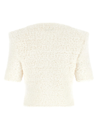 Свитер, кардиган BALMAIN Cardigan tweed plumetis (GF0KL290KJ890KA) #