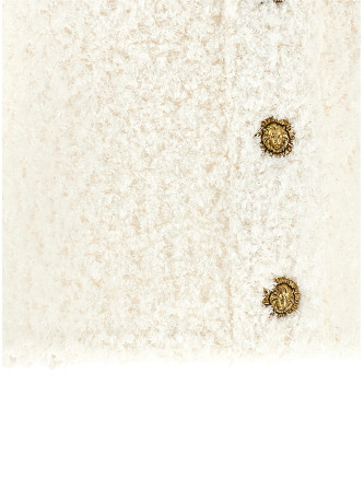 Свитер, кардиган BALMAIN Cardigan tweed plumetis (GF0KL290KJ890KA) #