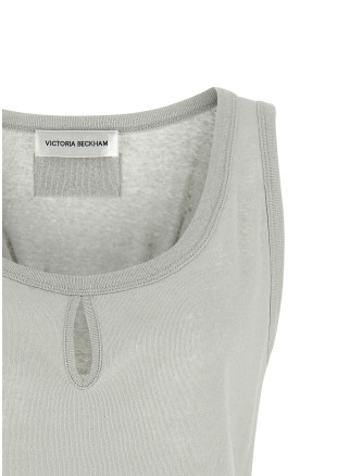 Повседневный топ VICTORIA BECKHAM 'Split' (1226JTP007237AMAGNESIUM) #