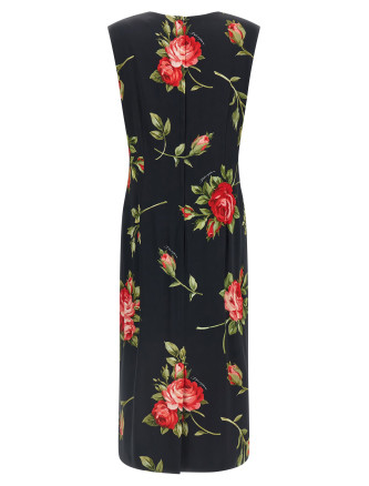 Миди DOLCE & GABBANA 'Bouquet Rose' (F6GASTFSICDHN5ZN) #