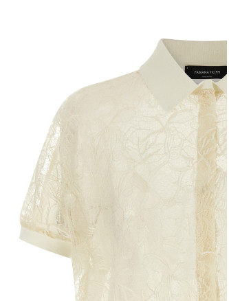 Свитер, кардиган FABIANA FILIPPI Organza lace cardigan (MAD276F462M22725) #