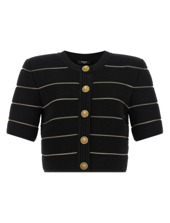 Свитер, кардиган BALMAIN Cropped cardigan