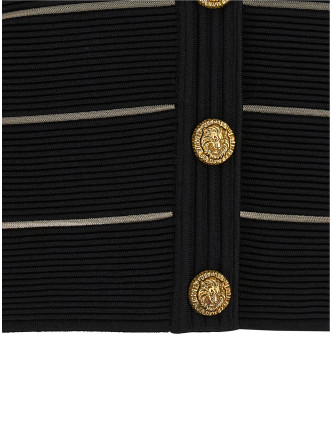 Свитер, кардиган BALMAIN Cropped cardigan (GF0KL285KJ750PA) #