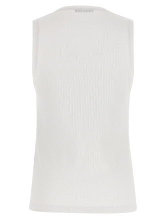 Повседневный топ BALMAIN Logo embroidery tank top (GF0EB075BD10GDI) #