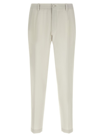 Брюки DOLCE & GABBANA Poplin wool pants
