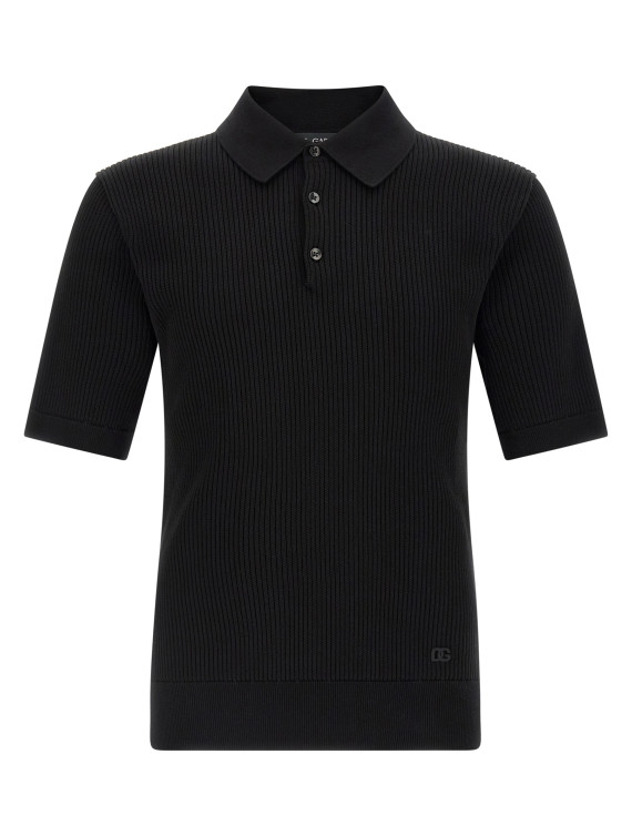 Поло DOLCE & GABBANA Micro-ribbed polo shirt (GXZBJZJBCJCN0000) #1