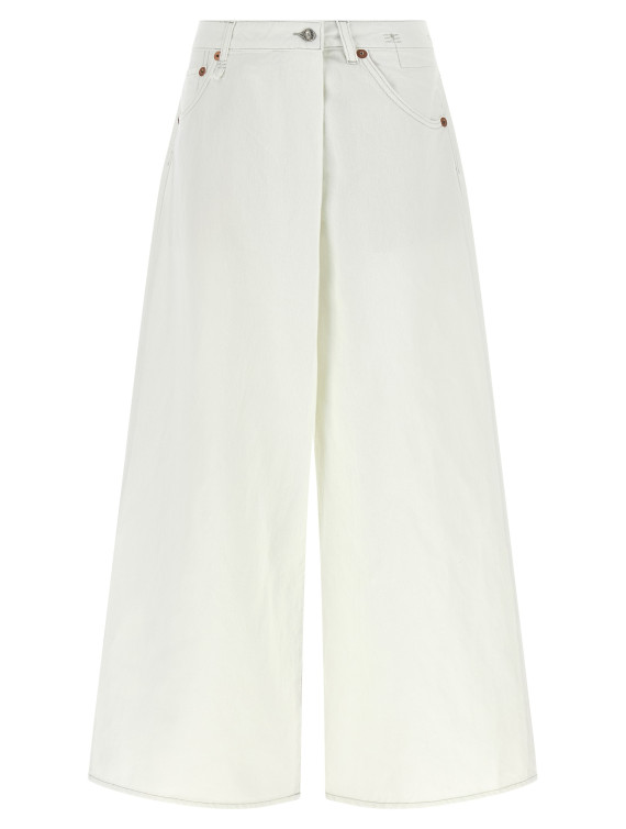 Джинсы R13 'Nico Wrap' (R13WD219D451BWORNWHITETWILL) #1