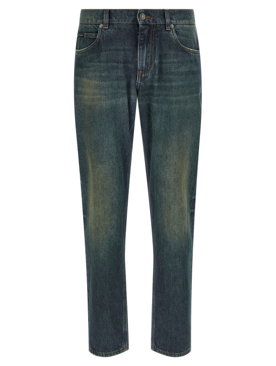Джинсы DOLCE & GABBANA Logo tag jeans (GYJCCDG8OL5S9001) #1