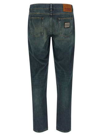Джинсы DOLCE & GABBANA Logo tag jeans (GYJCCDG8OL5S9001) #