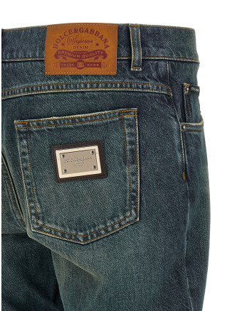Джинсы DOLCE & GABBANA Logo tag jeans (GYJCCDG8OL5S9001) #