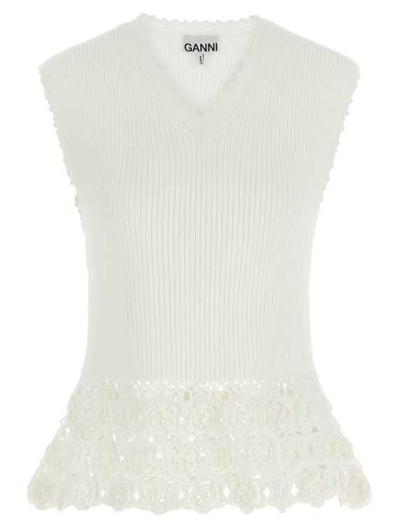 Жилет GANNI 'Cotton Crochet' (A1070251135) #1