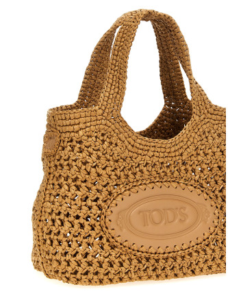 Сумка-тоут TOD'S Small raffia shopping bag (XBWEBLF0100RGM478Y) #