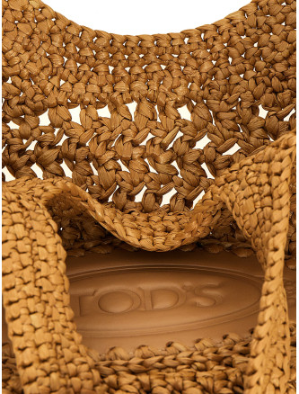 Сумка-тоут TOD'S Small raffia shopping bag (XBWEBLF0100RGM478Y) #