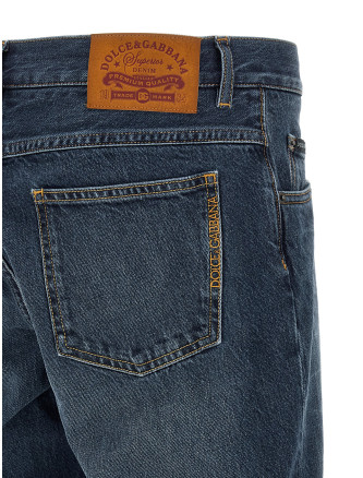 Джинсы DOLCE & GABBANA Logo embroidery jeans (GYJCCZG8OK9S9001) #