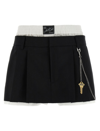 Бермуды, шорты ALEXANDER WANG 'Pre-Styled Pleated W/Chain'