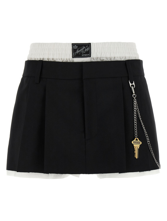 Бермуды, шорты ALEXANDER WANG 'Pre-Styled Pleated W/Chain' (1WC3254915965) #1