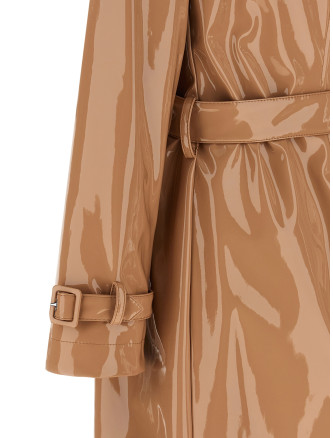 Пальто, тренч DOLCE & GABBANA Vinyl trench coat (F0W3WTFUSW7M0179) #