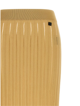 Миди BALMAIN Fringed skirt (GF0LC233KJ631GQ) #