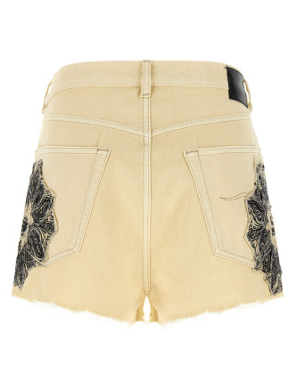 Бермуды, шорты R13 'X-BF' (R13WD191D446BECRUBANDANAAPPLIQUE) #