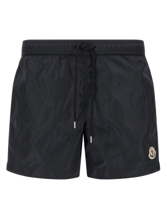 Logo patch swim shorts