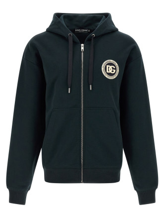 Толстовка DOLCE & GABBANA Logo patch hoodie