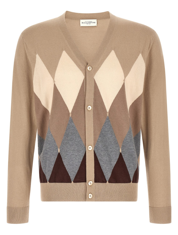 Свитер, кардиган BALLANTYNE Cardigan Argyle (B2K00114CA894031) #1