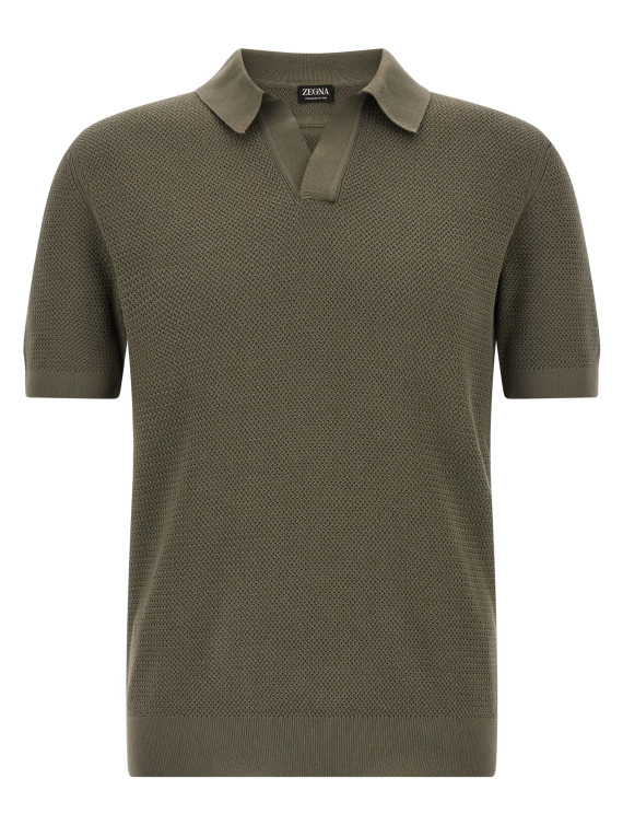 Поло ZEGNA Premium cotton polo shirt (UHC26A3C31252) #1