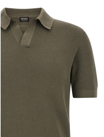 Поло ZEGNA Premium cotton polo shirt (UHC26A3C31252) #