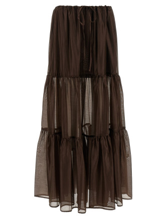 Мини TWIN SET Flounces skirt