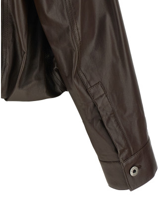 Кожаная куртка LOEWE Balloon cropped jacket (S540Y34L963110) #