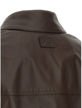 Кожаная куртка LOEWE Balloon cropped jacket (S540Y34L963110) #