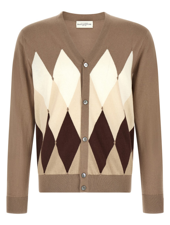 Свитер, кардиган BALLANTYNE Cardigan Argyle (B2K00114CA894026) #1