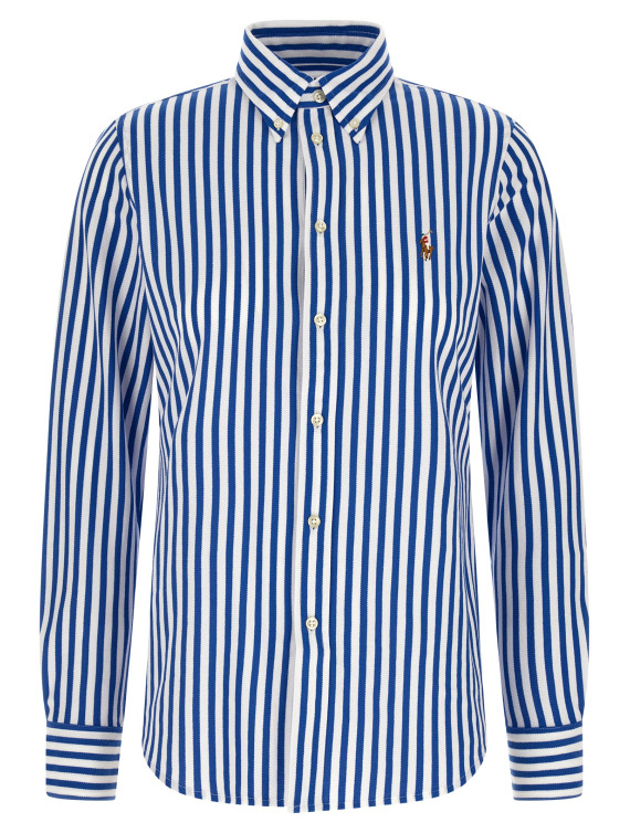 Рубашка, блузка POLO RALPH LAUREN Oxford knit striped shirt (211910131500) #1