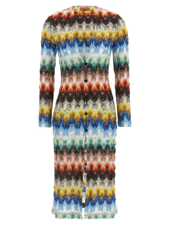 Свитер, кардиган MISSONI Lamé lace cardigan (DS26SM0SBR015JSMSNV) #1