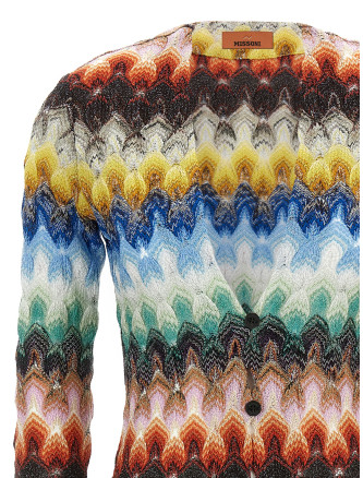 Свитер, кардиган MISSONI Lamé lace cardigan (DS26SM0SBR015JSMSNV) #