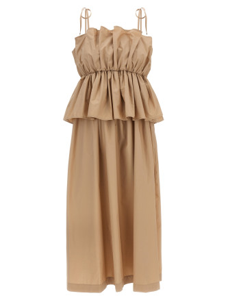Макси TWIN SET Flounce dress