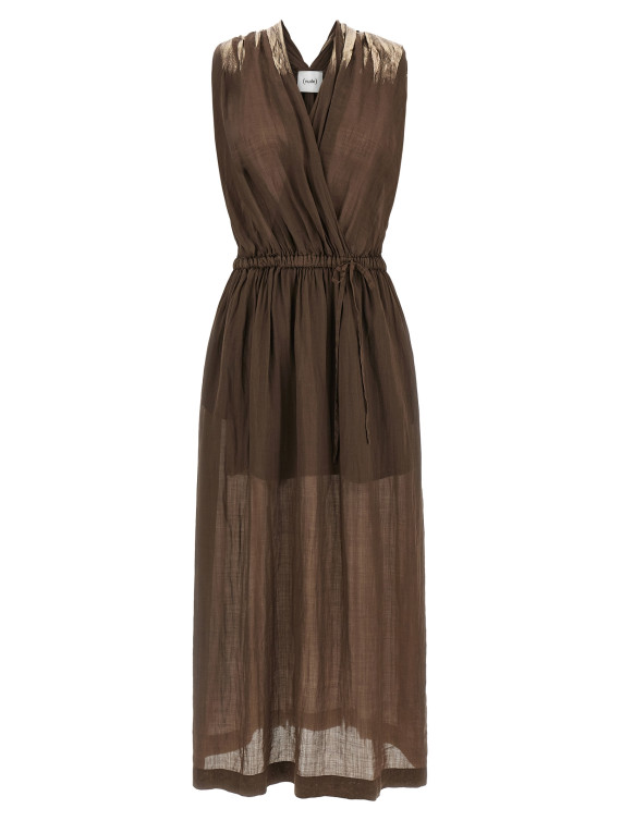 Макси NUDE Linen blend dress (1103E2642708) #1