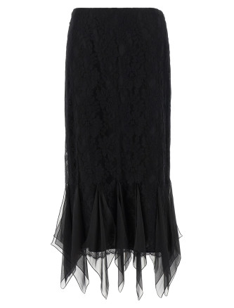 Миди VALENTINO GARAVANI Valentino Garavani lace skirt