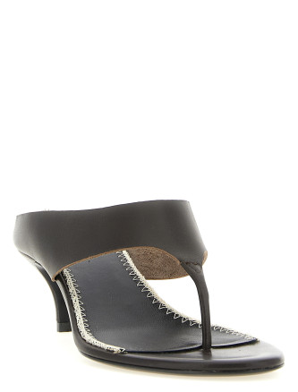 Leather sandals (540526BROWN) #